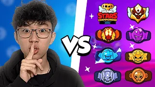 I 1v1'ed EVERY RANK + SEMI-PRO in BRAWL STARS!