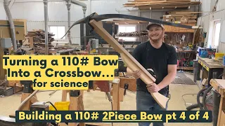 Bow vs. 2x4 | 110# Two Piece Traditional Bow