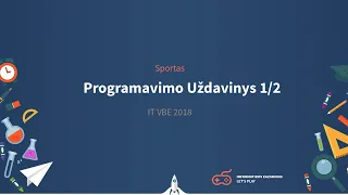 Informatikos VBE 2019 - Sportas