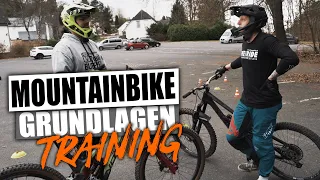 Anfänger Mountainbike Fahrtechnik Training mit Tomas -  MTB Basics Bremsen, Kurven, Springen