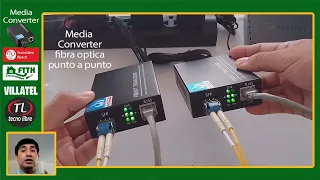 Media Converter Óptico, modelos y configuración