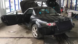 Mazda MX5 2008 | Water leak found (part 3) | #MazadaWaterLeaks