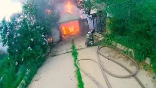 BURNED HOUSE. FIND GAS BALLET. The tenants helped, but ...