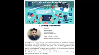 CSTEAA Webinar: "A Journey to Microsoft"