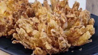 Homemade Deep Fried  Blooming Onion with Cheese