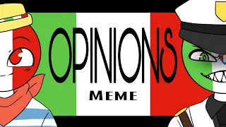 Opinions MEME [CountryHumans] Italy/Fascist Italy (READ DESC)