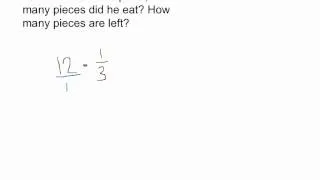 Multiplying Fractions Word Problem