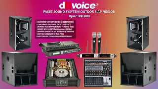 PAKET 3 Sound System Clarity Balap Minimalis Rp47.300.000 dBvoice Audio