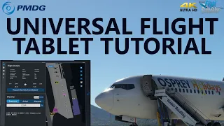 PMDG Universal Flight Tablet Tutorial | Microsoft Flight Simulator [4K]