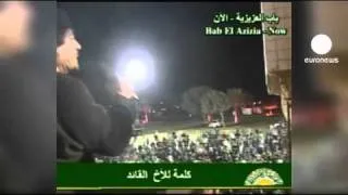 Defiant Gaddafi appears on Libyan TV