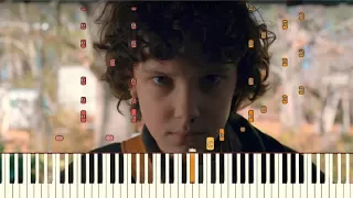 Stranger Things - Season 2 Final Trailer Music [Piano Tutorial] (Synthesia)