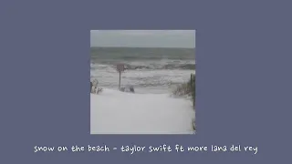 snow on the beach - taylor swift ft more lana del rey {sped up}