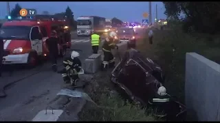 Під Полтавою дві автівки зіткнулися лоб в лоб