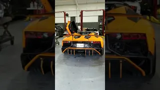 Lamborghini Aventador with Stardropper (Brilliant) Exhaust loud revs with flames