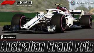 F1 2018 (PC): Australian Grand Prix | VETTEL JUST TOOK OFF | Alfa Romeo Sauber Career [#01]