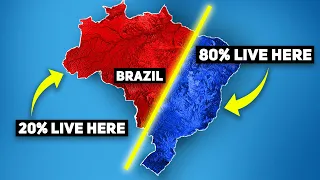 Why Do 80% of Brazilians Live East of This Line