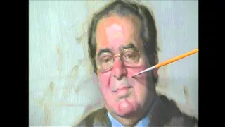 Nelson Shanks paints Antonin Scalia