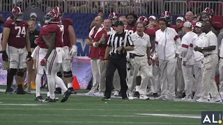 Nick Saban receives unsportsmanlike conduct penalty during season opener against Duke