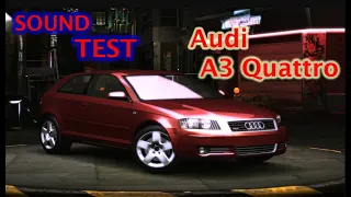 Sound Test and Run Stock Audi A3 Quattro | NFS Underground 2