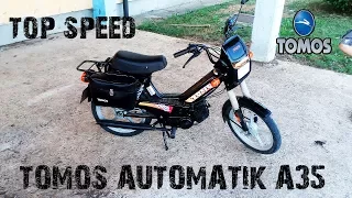 Tomos A35 -TEST - REVIEW (MAX SPEED) - English subtitles