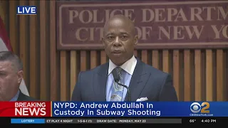 Mayor Eric Adams, police officials announce arrest of subway shooting suspect Andrew Abdullah