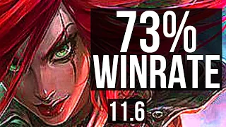 KATARINA vs RUMBLE (MID) | 12/0/4, 73% winrate, Legendary, Rank 10 Kata | NA Grandmaster | v11.6