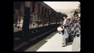 The Arrival of a Train at La Ciotat Station 1896 4k coloured