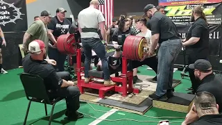 Jimmy Kolb ATWR Unlimited Bench Press - 612.5kg - 1,350.3lbs