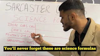 Learn Physics Formulas in 1 minute 😁 | Sarcaster