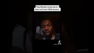 Pop Smoke Ran Up On His Opp And Stole His Fake Jewelry | RIP WOO