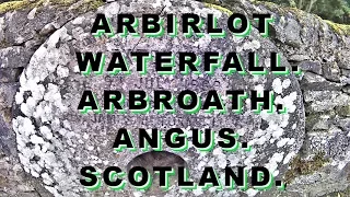 ARBIRLOT WATERFALLS & CEMETERY. ARBROATH. ANGUS. SCOTLAND.