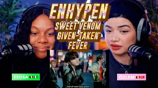 ENHYPEN (엔하이픈) 'Sweet Venom' Official MV + 'Given-Taken' Official MV + 'FEVER' Official MV reaction