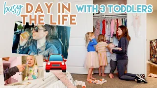 Busy Day in the Life of a Mom of 3 Toddlers & Try-On Clothing Haul! | Kendra Atkins