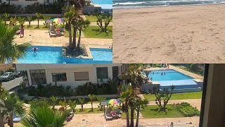 احسن بلاصة دوزو فيها العطلة الصيفية، إقامة محروسة بلابيسين، قريبة البحر في blue  beach sidi rahal🏊🏊