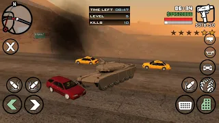 GTA San Andreas - Side Mission - Vigilante Mission in Rhino Tank - Part 1