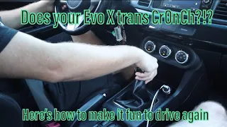 Torque solutions shifter install / How to change Tran oil / Evo X