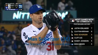 [NLDS game 3, Oct 11] Max Scherzer's pitches, MLB highlights, 2021