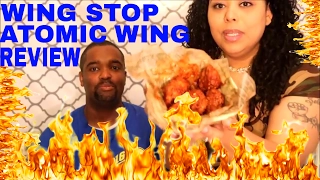 WING STOP ATOMIC WINGS REVIEW🔥🍗