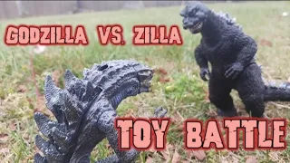 Godzilla vs. Zilla toy battle