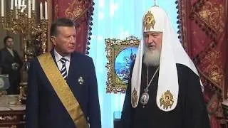Патриарх Кирилл наградил В.А. Зубкова орденом