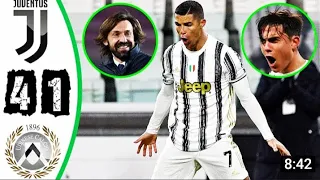 Juventus vs Udinese: 4-1।  Ronaldo Scores 2 goals frist game of 2021। Highlights and All Goals।