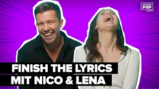 Lena & Nico singen "Auf die Party", "Players" & Co. | Finish The Lyrics