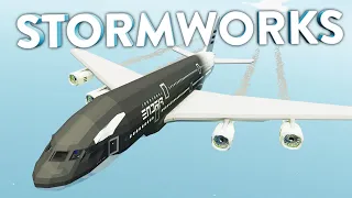 Я заспаунил его! Гигантский AirBus A380! | Stormworks: Build and Rescue