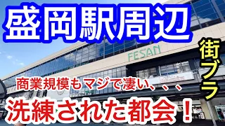 【洗練された都会】岩手県「盛岡駅」周辺を散策！商業規模が大きく、繁華街エリアがとても広い。そして、街並みや見所の美しさに、もはや脱帽でした！