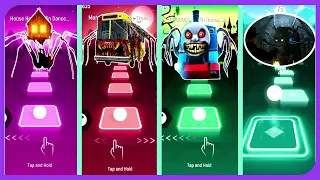 Choo Choo Charles vs House Head vs Thomas The Train exe vs Bus Eater l Tiles Hop EDM Rush 🚂🏠🚆🚌