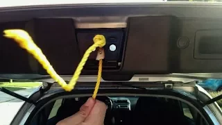 How-to Tie Down A Car Trunk Using Rope And A Latch Tutorial