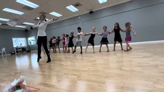 Evie ballroom practice