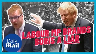 Labour MP calls Boris Johnson a LIAR but is forced to withdraw comment