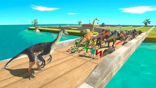 All Units Escape from Therizinosaurus - Animal Revolt Battle Simulator