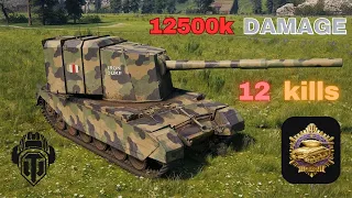 FV4005 | 3 BLiND Kills | 5200 BLIND DAMAGE | 12 Kills and 12500k Damage | Map Malinovka